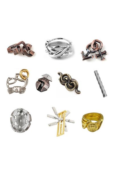 OEM Game, Metal Puzzle, for children and adults, 10 pieces, difficulty 3