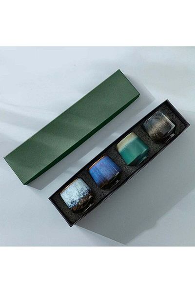 Generic 4-Piece Coffee mug and Tea cups set, 220 ml, High Quality, Japanese Style, Gift Set