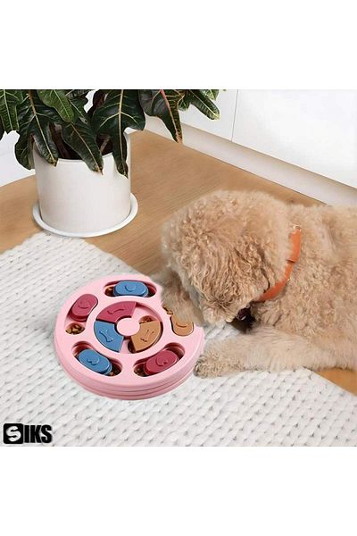 SIKS Slow Feeding Bowl for Dogs and Cats, Slow Feeding, Mental Stimulation, 14 Feeding Zones