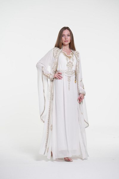 al bent al sharqieh Embroidered Kaftan Luxury Dress Women kaftan dress