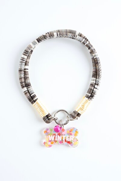 Winla Paws Evcil Hayvan Kedi Köpek Halka Uçlu Renkli El Yapımı Boyun Tasma