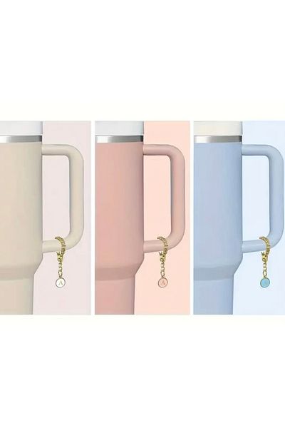 Alisa shop Thermos Compatible Accessory with Letter a and Cloud Pattern