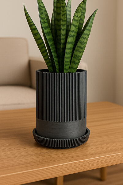 mutes 3D BÜYÜK SAKSI GRİ-205(Ürün ölçüleri: 12 cm en, 14 cm boy)