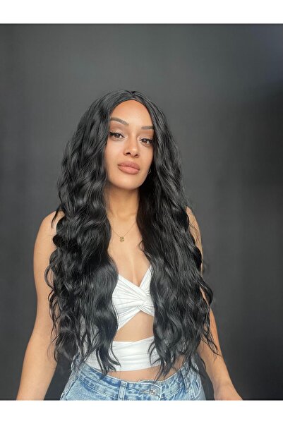 Suzan Peruk Gerçek Saç dokulu Peruk Su dalgası-Üst kısmı Tepesi baş derisi gi...