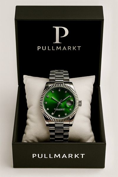 pullmarkt مع التقويم - ساعة يد رجالية