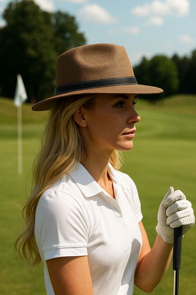 LAGRANZE Belt Detailed Straw Women's Cowboy Hat 60cm.
