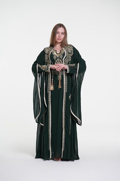 al bent al sharqieh Embroidered Kaftan Luxury Dress Women kaftan dress
