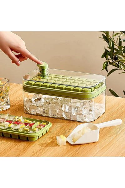 Zanaat Premium Kalite 32 Yuvalı Pratik Yeni Nesil Buz Kalıbı Bas Kullan Buzlu...