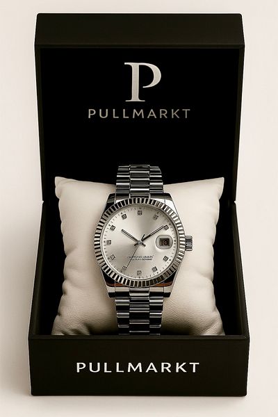 pullmarkt مع التقويم - ساعة يد رجالية