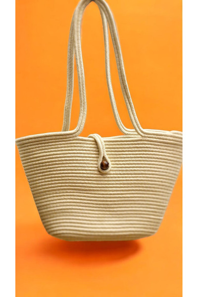 shop حقيبة كتف للشاطئ مصنوعة يدويًا من القش متعددة الأغراض كاجوال واسعة وخفيف...