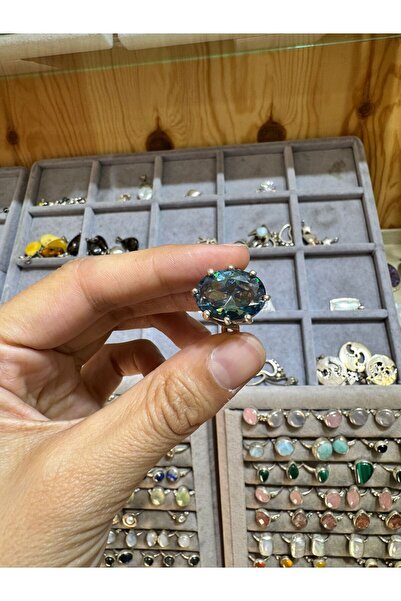 hayaltasari ALEKSANDRİT TAŞLI GÜMÜŞ YÜZÜK