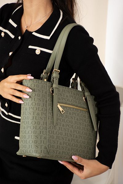 Just Polo Women's 3 Compartment Shoulder & Hand Bag
