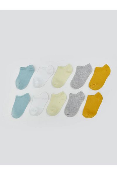 LC Waikiki Lcw Baby Blue Basic Baby Boy Booties Socks 10 Pcs