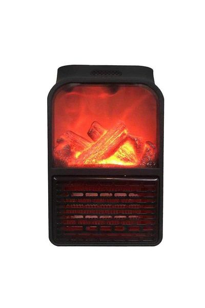 SIKS Încălzitor electric portabil cu ventilator, putere 1000W, 2 viteze, conectare directă la priză, negru