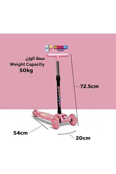 ALBADER Scooter , 3 Wheel Scooter with & Handle & Extra-Wide LED Skate Scooter, Lightweight Scooter