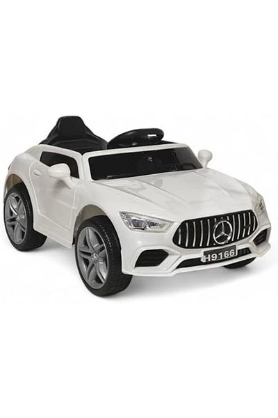 ALBADER Ride On Car Luxury Mercedes, With 12V Battery, 2 Motors, Remote Control, Audio, Electric Car
