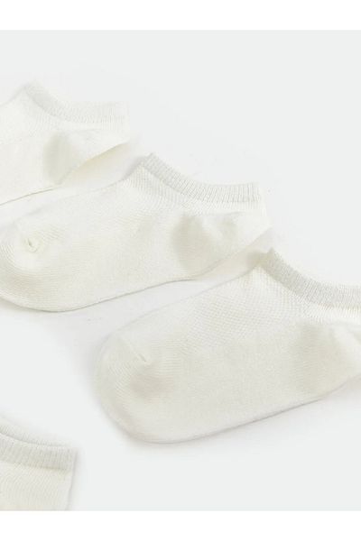 LC Waikiki Lcw baby white basic girl baby booties socks 5-pack