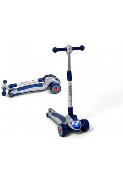 ALBADER Kick Scooters, PVC Street Scooter Scooter, Lights 3 Wheel Scooter for for & Outdoor