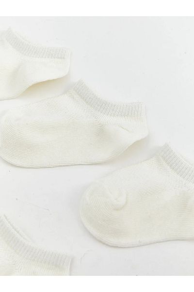 LC Waikiki Lcw Baby White Basic Baby Boy Booties Socks 5 Pcs