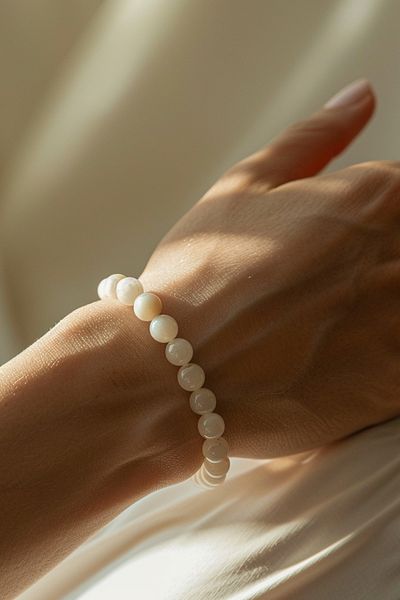 Orenda Design Moonstone Natural Stone Bracelet – Feminine Energy, Internal Balance and Intuition |   1. Class Natural Stone