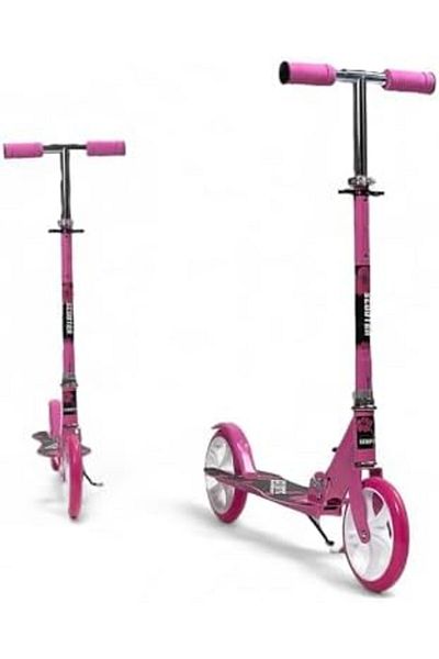 ALBADER Kick Scooter, Aluminum Scooter Push, Double Shock Absorption System, Three levels of height