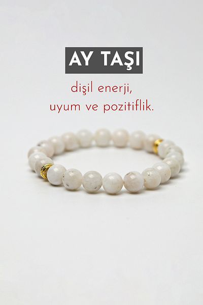 Orenda Design Moonstone Natural Stone Bracelet – Feminine Energy, Internal Balance and Intuition |   1. Class Natural Stone