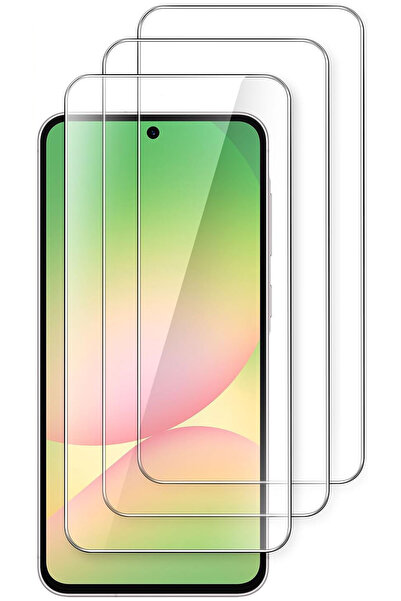 CEPSTOK Samsung Galaxy A56 Kırılmaz Cam 3 Adet Temperli Şeffaf Ekran Koruyucu...