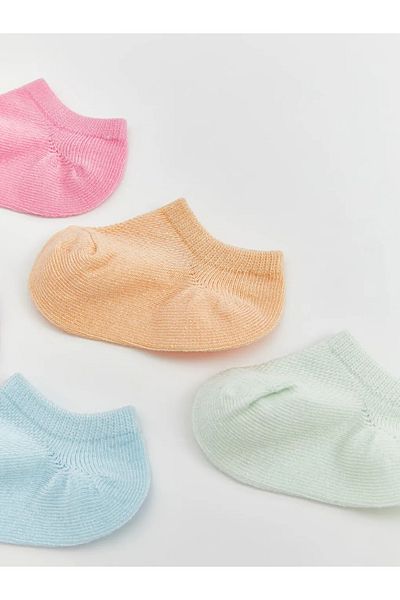 LC Waikiki Lcw Baby Pink Basic Baby Girl Booties Socks 5-Pack