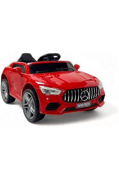 ALBADER Ride On Car Luxury Mercedes, With 12V Battery, 2 Motors, Remote Control, Audio, Electric Car