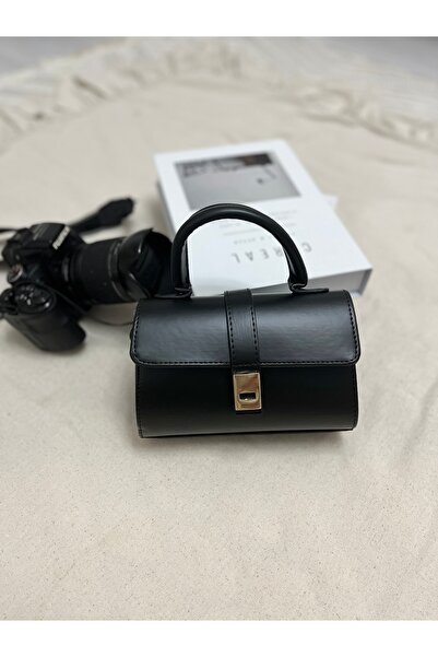 ÇANTA Vesara Mini Elegant –Siyah El & Omuz Çantası