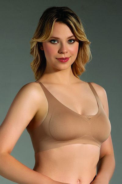 NEWBRA LINGERIE Γυναικείο σουτιέν χωρίς υποστήριγμα B Cup χωρίς εσώρουχο χωρίς ραφή με αφαιρούμενο μαξιλαράκι λέιζερ, 336110