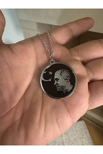 Yuchicly قلادة للرجال والنساء مع صورة رئيسي رئابي تايب إردوجان على خلفية سودا...