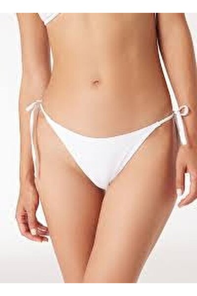 Guess Partea de jos de bikini alb pentru femei E4GO00LY00K-G011