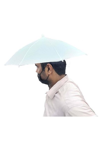Generic Foldable Head Umbrella Hat for Outdoor Activities And Sunlight UV Protection