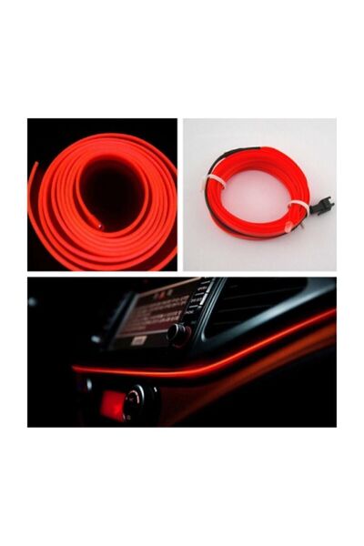 Carub Araç Içi Aydınlatma Ip Neon Led Kırmızı