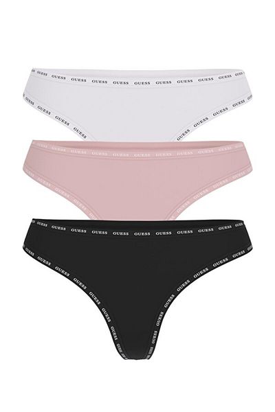 Guess Basic Thong Femei Slip Pachet de 3 chiloți