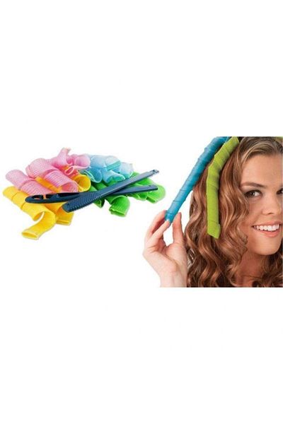 SIKS Set of 16 SIKS® flexible curlers, easy to apply, multi-colored