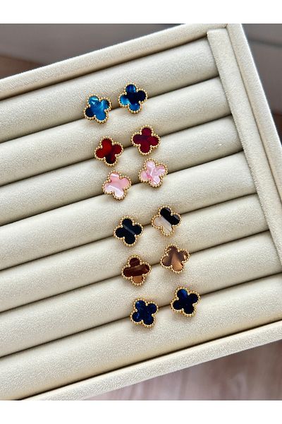 YOUES JEWELRY 316L Steel Pearlescent Hologram Earrings Women's Earrings