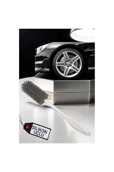MR RZN STORE Quick Rim Cleaning Brush with Silicone Tip