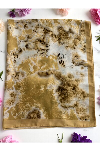 Lavena scarfs Bohemian Series Bohemian Pattern Cotton Digital Soft Shawl - Yellow