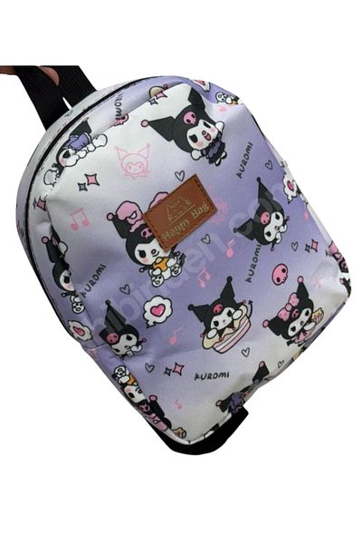 DerinHome Kuromi Anime Mixed Color Mini Children's Bag Nursery Kindergarten Backpack