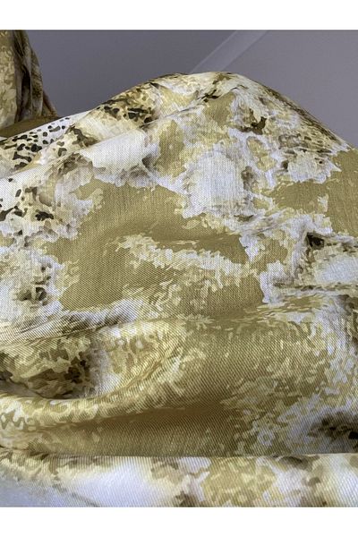 Lavena scarfs Bohemian Series Bohemian Pattern Cotton Digital Soft Shawl - Olive