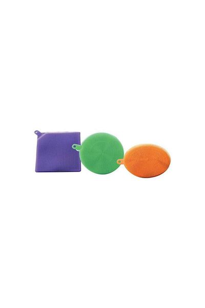 SIKS Set of 3 SIKS® silicone dish sponges specially made for long-term use