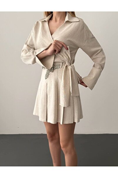 Quzu ÖNÜ BAĞLAMA DETAYLI BLUZ