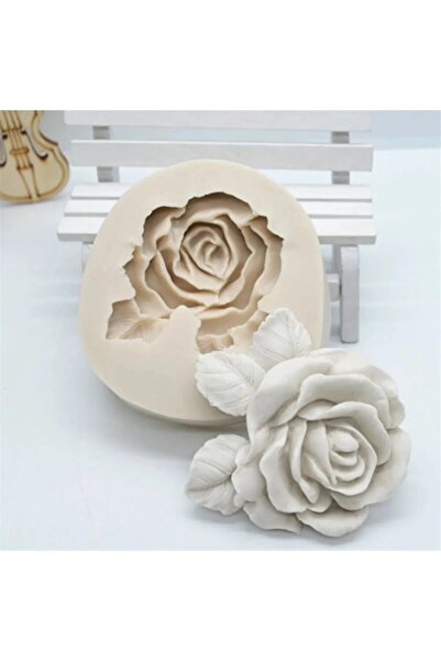 arıca pazarlama Gül Şekilli Mum beton Sabun & Kokulutaş Silikon Kalip