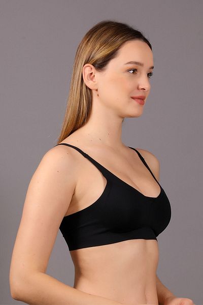 NEWBRA LINGERIE Γυναικείο σουτιέν χωρίς υποστήριγμα B Cup χωρίς εσώρουχο χωρίς ραφή με αφαιρούμενο μαξιλαράκι λέιζερ, 336110