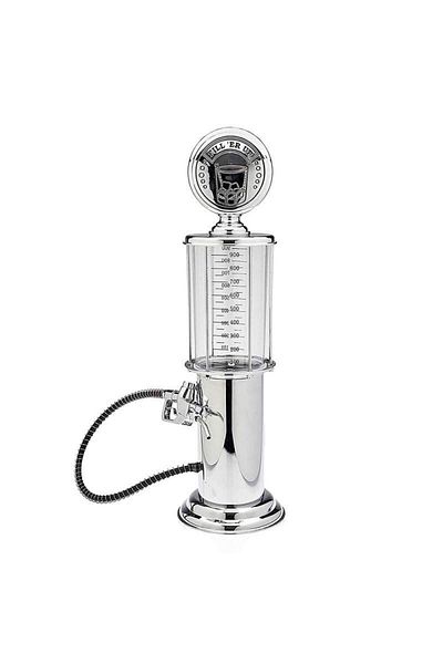 SIKS Beverage Dispenser, Gasoline Pump Shape, Hose Dispenser, Capacity 950 Ml, White/silver