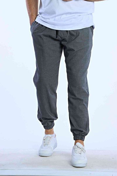 eg38 Marco Leg Elastic Flat Jogger Gray