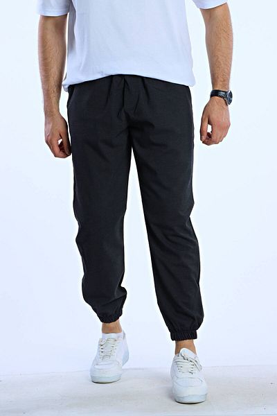 eg38 Marco Leg Elastic Flat Jogger Smoked