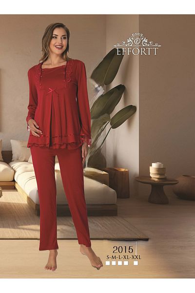 Effortt طقم بيجامة للحوامل طقم أمومة أنيق